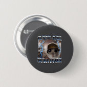 Overlevershamster Meme Grappige Spreuk Hams Ronde Button 5,7 Cm (Voorkant /achterkant)