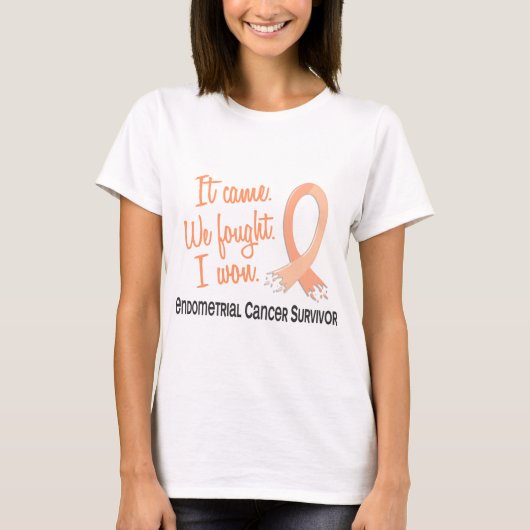 Overleving 11 Endometriale kanker T-shirt (Voorkant)