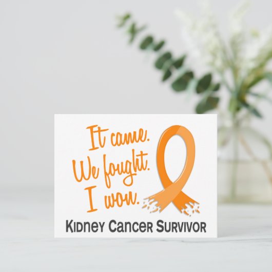 Overleving 11 Nierkanker Briefkaart (Staand voorkant)