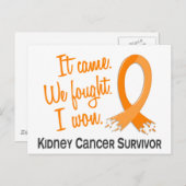 Overleving 11 Nierkanker Briefkaart (Voorkant / Achterkant)