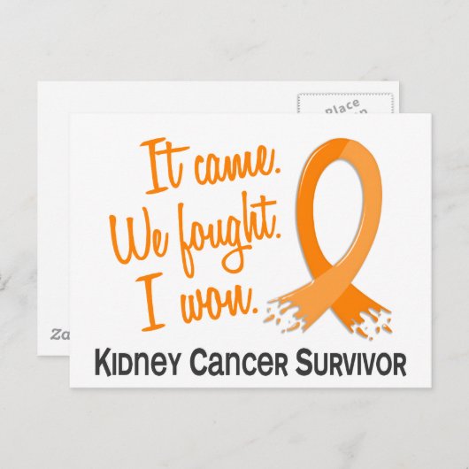 Overleving 11 Nierkanker Briefkaart (Voorkant / Achterkant)