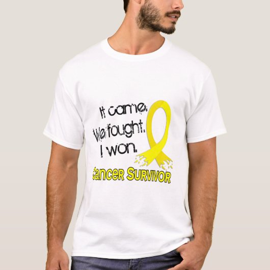 Overleving 11 Testiculaire kanker T-shirt (Voorkant)