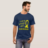 Overleving 11 Testiculaire kanker T-shirt (Voorkant volledig)