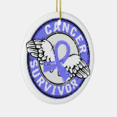 Overleving 14 Prostaatkanker Keramisch Ornament (Rechts)