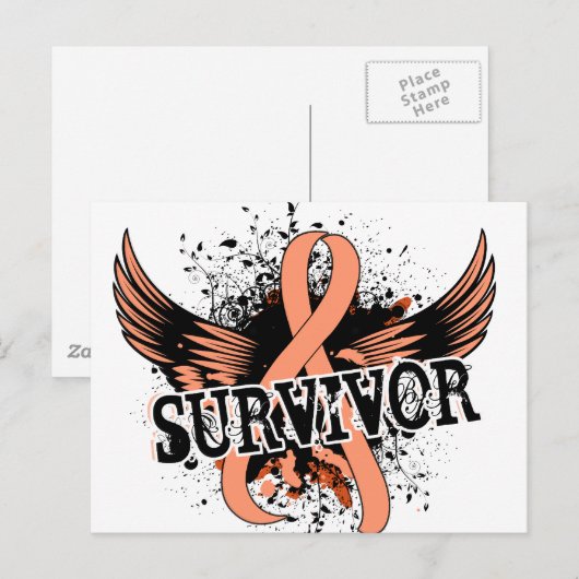 Overleving 16 Endometriale kanker Briefkaart (Voorkant / Achterkant)