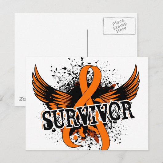 Overleving 16 Leukemie Briefkaart (Voorkant / Achterkant)