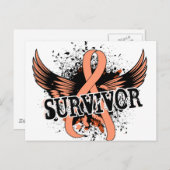 Overleving 16 Uteriene kanker Briefkaart (Voorkant / Achterkant)