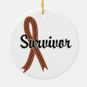 Overleving 17 Uteriene kanker Keramisch Ornament (Achterkant)