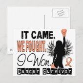 Overleving 22 Endometriale kanker Briefkaart (Voorkant / Achterkant)