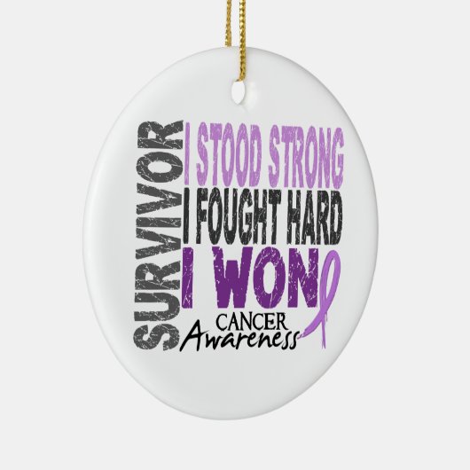 Overleving 4 kanker keramisch ornament (Rechts)