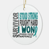 Overleving 4 Ovariumkanker Keramisch Ornament (Links)