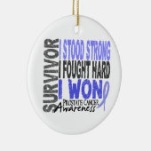 Overleving 4 Prostaatkanker Keramisch Ornament (Rechts)