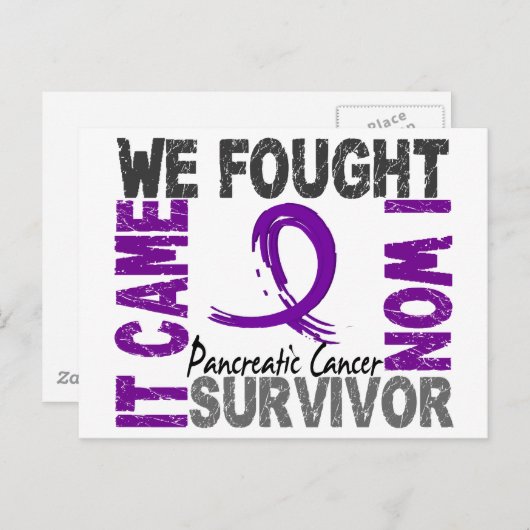 Overleving 5 Pancreaskanker Briefkaart (Voorkant / Achterkant)