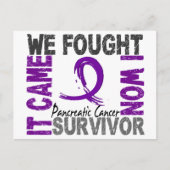 Overleving 5 Pancreaskanker Briefkaart (Voorkant)
