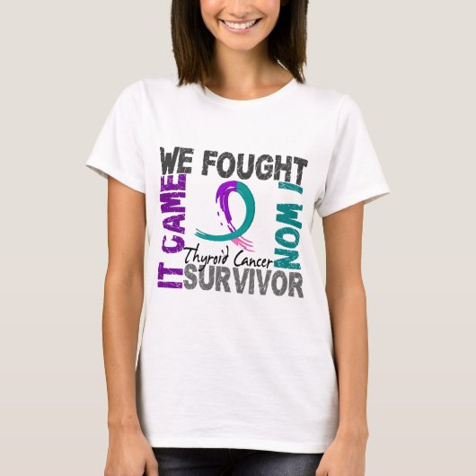 Overleving 5 schildklierkanker t-shirt (Voorkant)