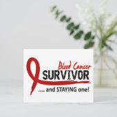 Overleving 8 Bloedkanker Briefkaart (Staand voorkant)