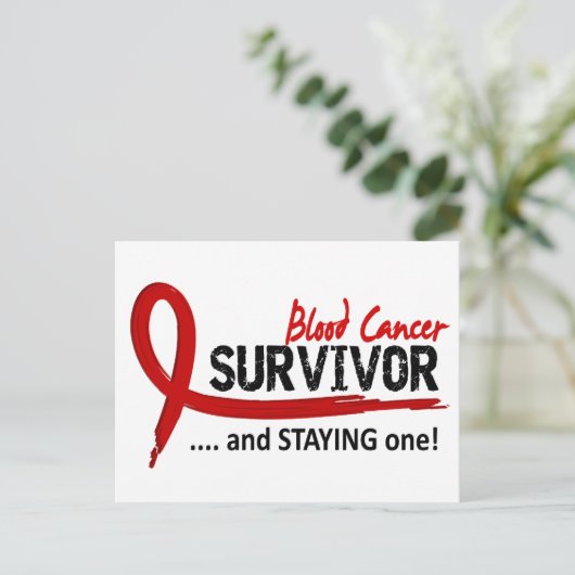 Overleving 8 Bloedkanker Briefkaart (Staand voorkant)