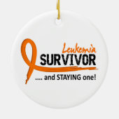 Overleving 8 Leukemie Keramisch Ornament (Achterkant)