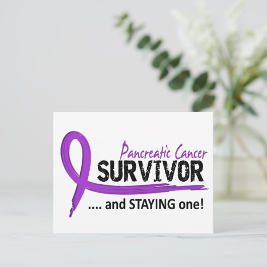 Overleving 8 Pancreaskanker Briefkaart (Staand voorkant)
