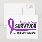 Overleving 8 Pancreaskanker Briefkaart (Voorkant / Achterkant)