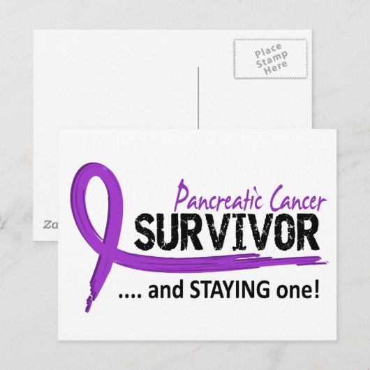 Overleving 8 Pancreaskanker Briefkaart (Voorkant / Achterkant)