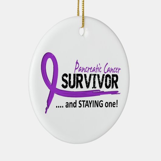 Overleving 8 Pancreaskanker Keramisch Ornament (Rechts)