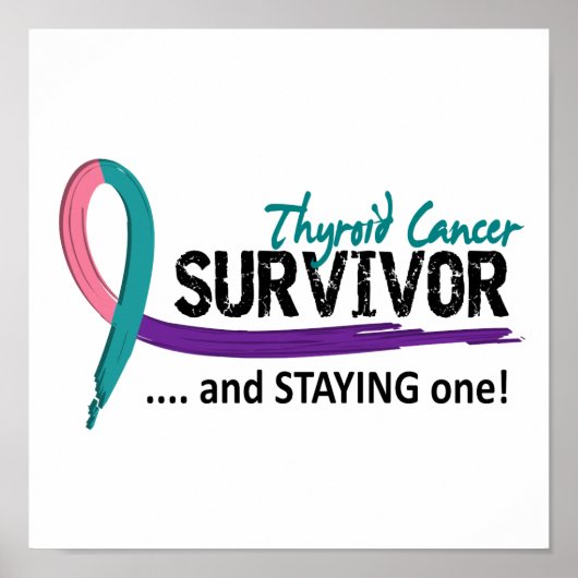 Overleving 8 schildklierkanker poster (Voorkant)