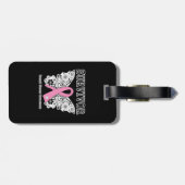 OVERLEVING - Borstkanker vlinder Bagagelabel (Achterkant horizontaal)