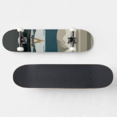 Overleving buiten Bergkampvuur Off-Grid Persoonlijk Skateboard (Horizontaal)