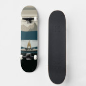 Overleving buiten Bergkampvuur Off-Grid Persoonlijk Skateboard (Voorkant)