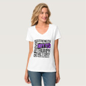 Overleving door pancreaskanker t-shirt (Voorkant volledig)