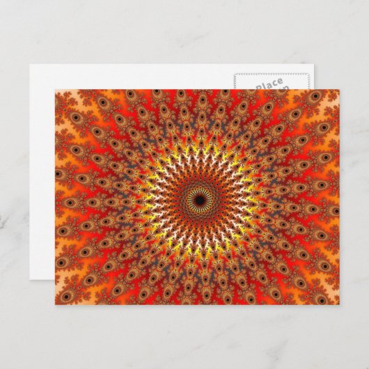 Overleving - Fractal Briefkaart (Voorkant / Achterkant)