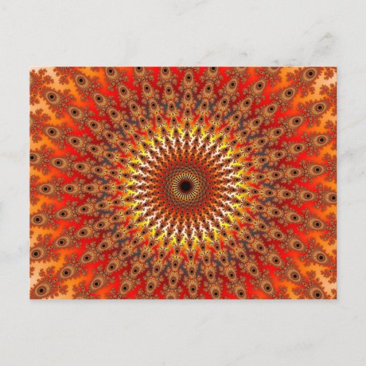 Overleving - Fractal Briefkaart (Voorkant)