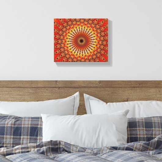 Overleving - Fractal Canvas Afdruk (Insitu (Slaapkamer))