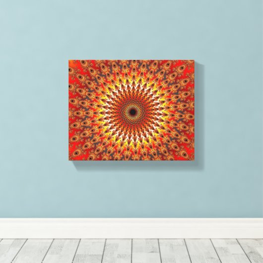 Overleving - Fractal Canvas Afdruk (Insitu (Houten vloer))