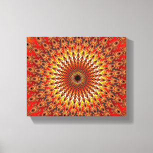 Overleving - Fractal Canvas Afdruk