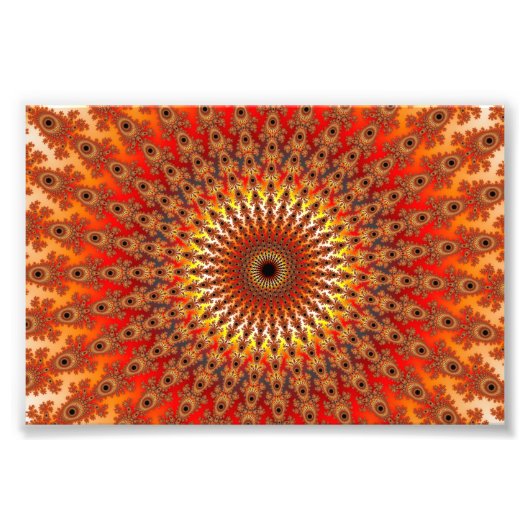 Overleving - Fractal Foto Afdruk (Voorkant)