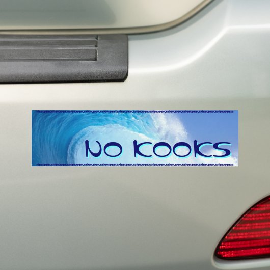 OVERLEVING - GEEN KOOKS BUMPERSTICKER (Op auto)
