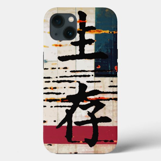 "Overleving" in Aziatische taal Case-Mate iPhone Case (Achterkant)