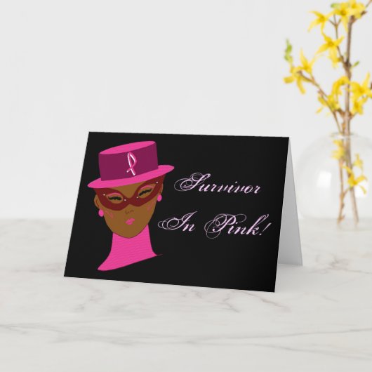 Overleving in roze borstkanker Kaart (Gele Bloem)
