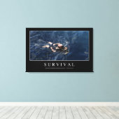 Overleving: Inspirerend prijsopgave 1 Canvas Afdruk (Insitu (Houten vloer))