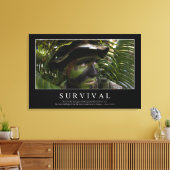 Overleving: Inspirerend prijsopgave 2 Canvas Afdruk (Insitu (Woonkamer))