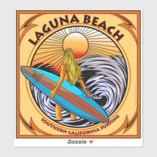OVERLEVING LAGUNA BEACH CALIFORNIA STICKER