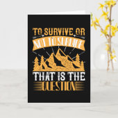 overleving - om te overleven of niet te overleven kaart (Gele Bloem)