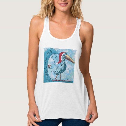 OVERLEVING SANTAS 2015 WOMENS TANKTOP (Voorkant)