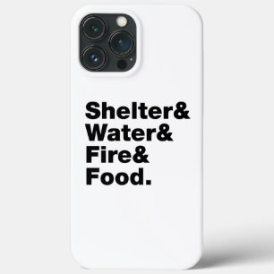Overleving (Schuin & Water & Vuur & Voedsel). Case-Mate iPhone Case