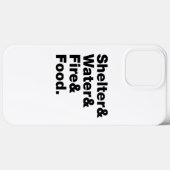 Overleving (Schuin & Water & Vuur & Voedsel). Case-Mate iPhone Case (Achterkant (horizontaal))