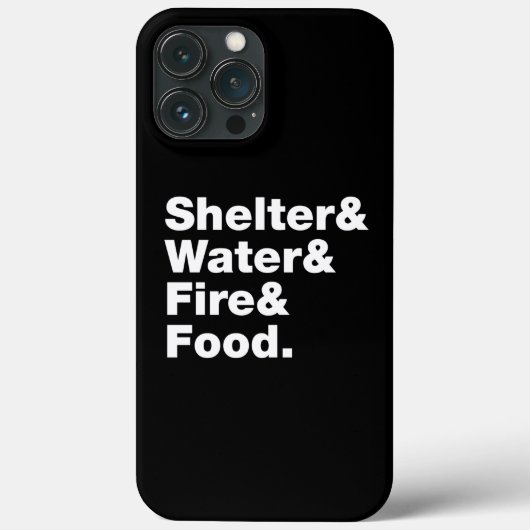 Overleving (Schuin & Water & Vuur & Voedsel). Hoes (Achterkant)