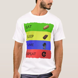 Overleving van ark geëvolueerd Eat Sleep Tame herh T-shirt