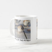 Overleving van de fittest koffiemok (Voorkant links)